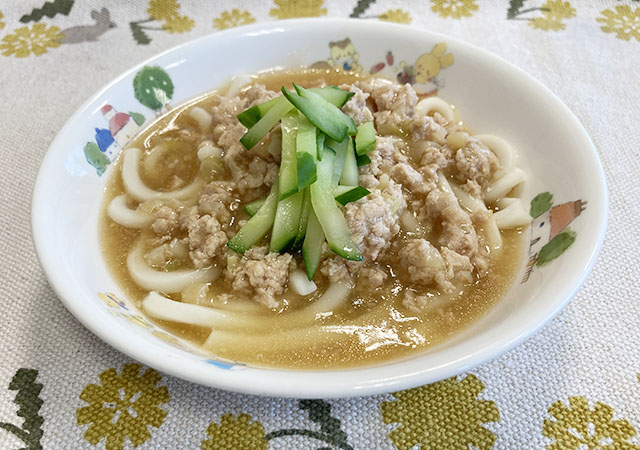 肉みそうどん