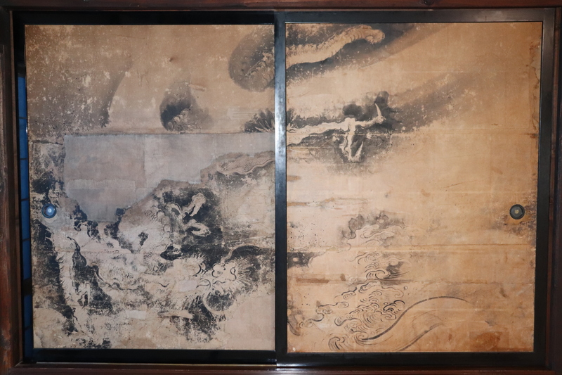 阿吽双龍絵図　左